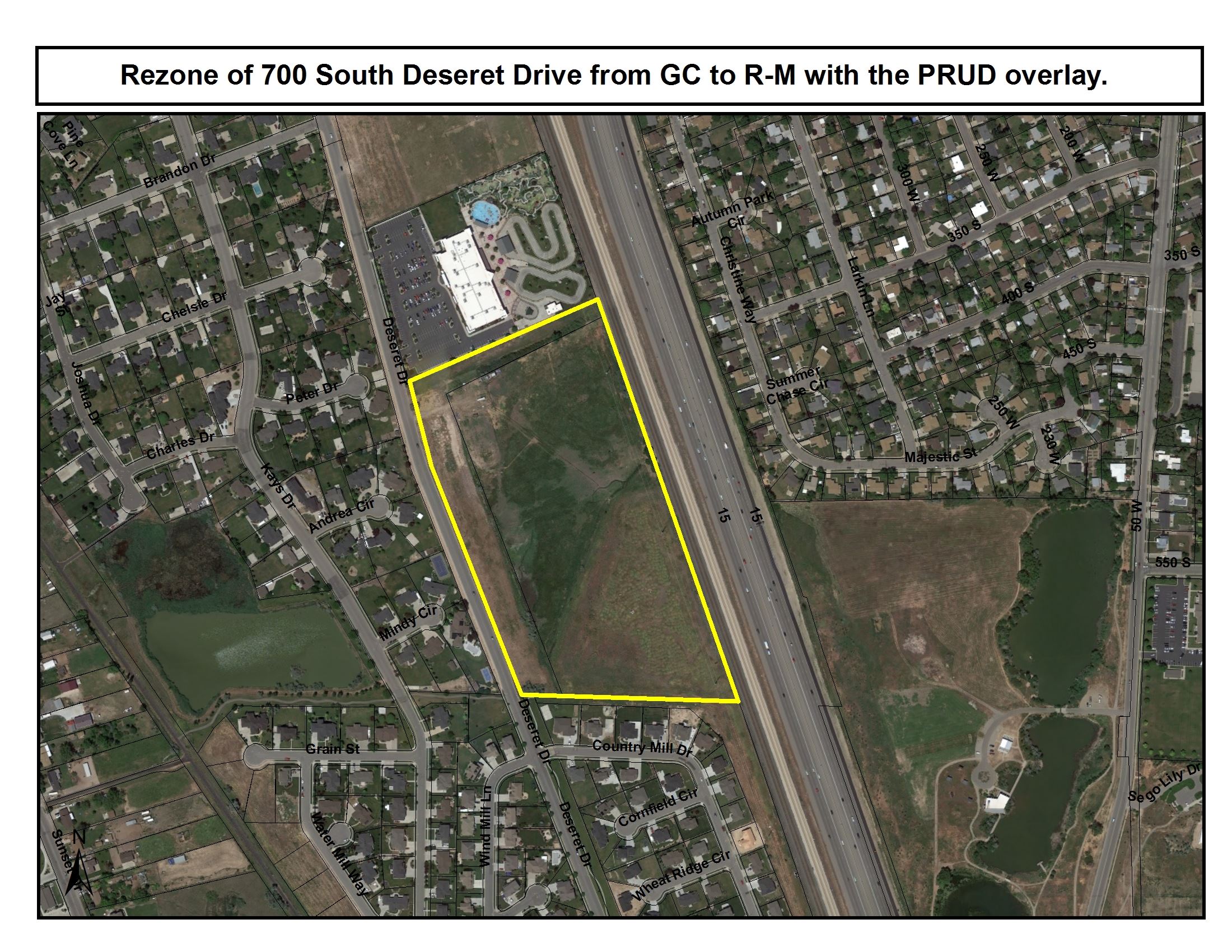 700 S Deseret Drive location map