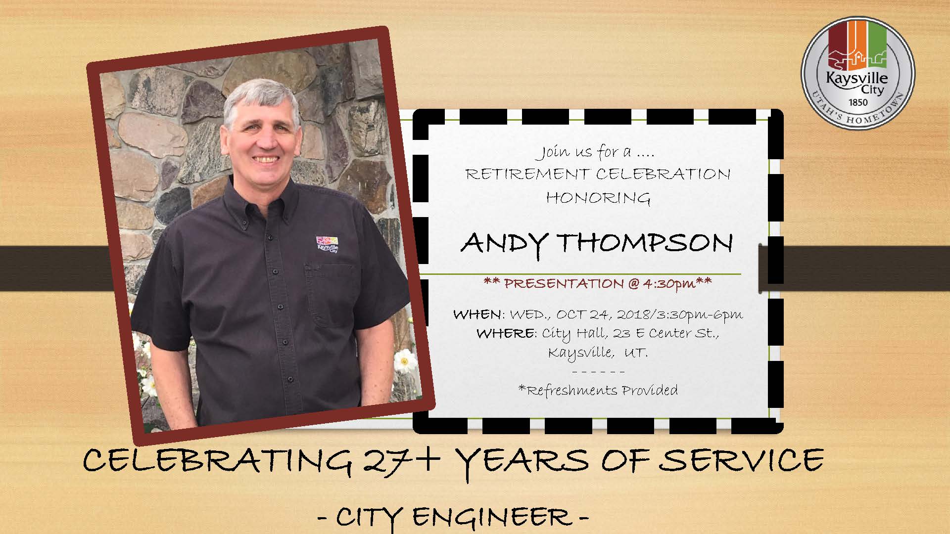 Retirement Andy Thompson 2018