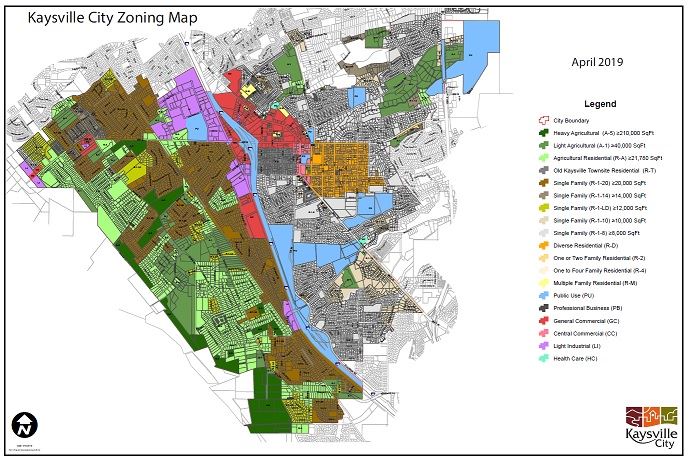April 2019 zoning map