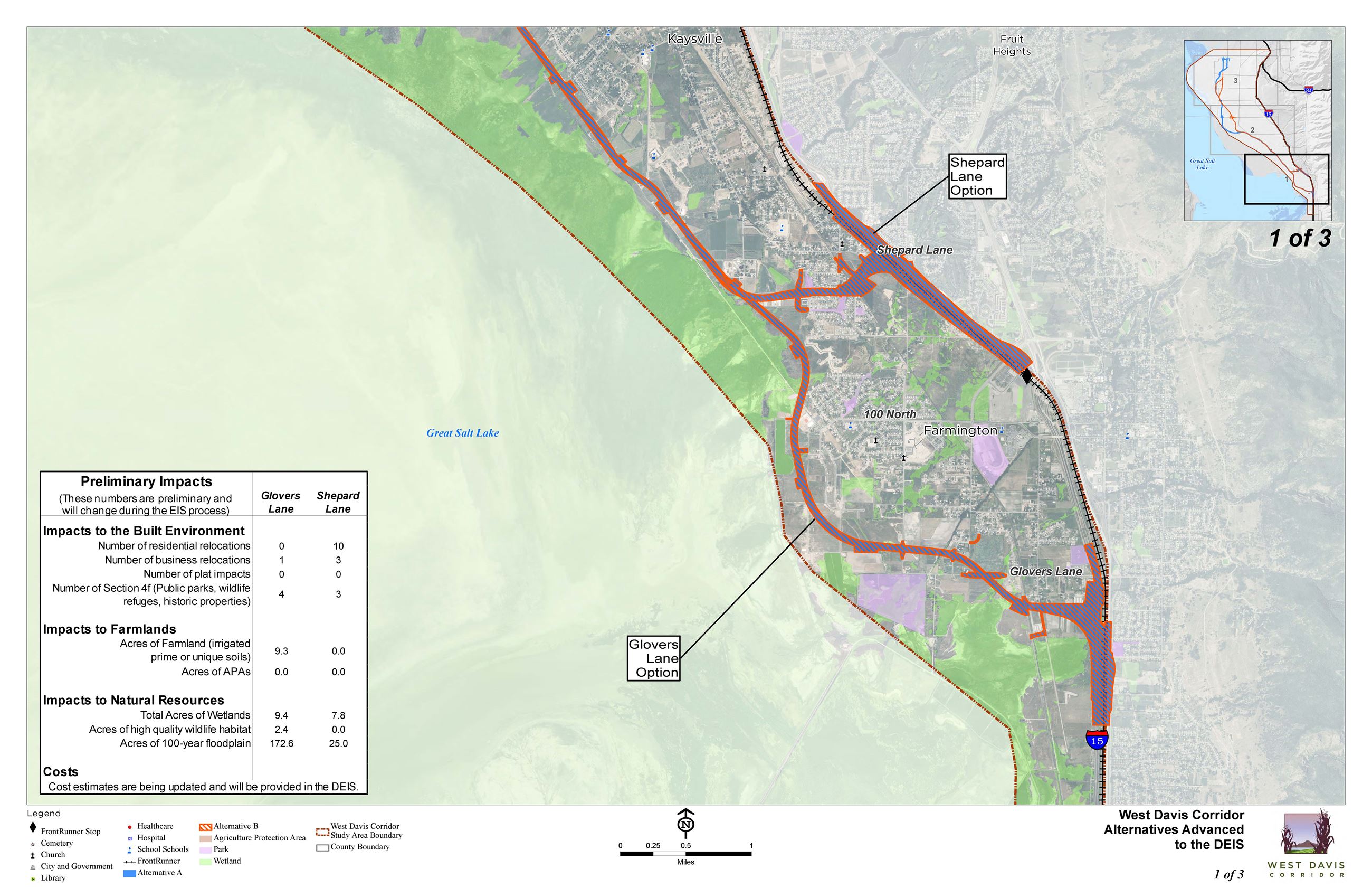 West Davis Corridor Map
