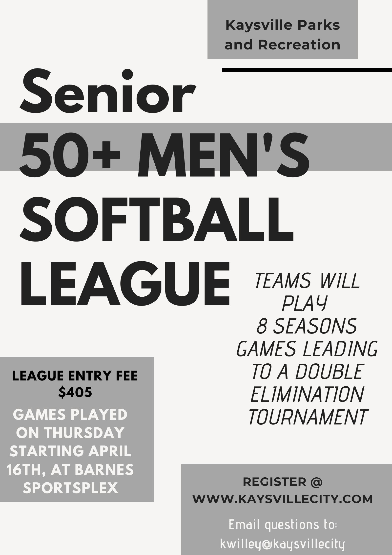 SENIOR 50 SOFTBALL