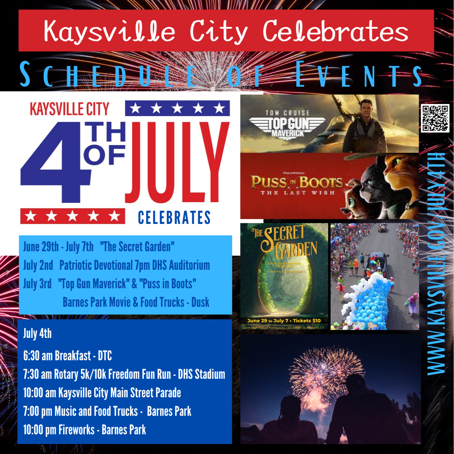 July 4 2023 Schedule of Events