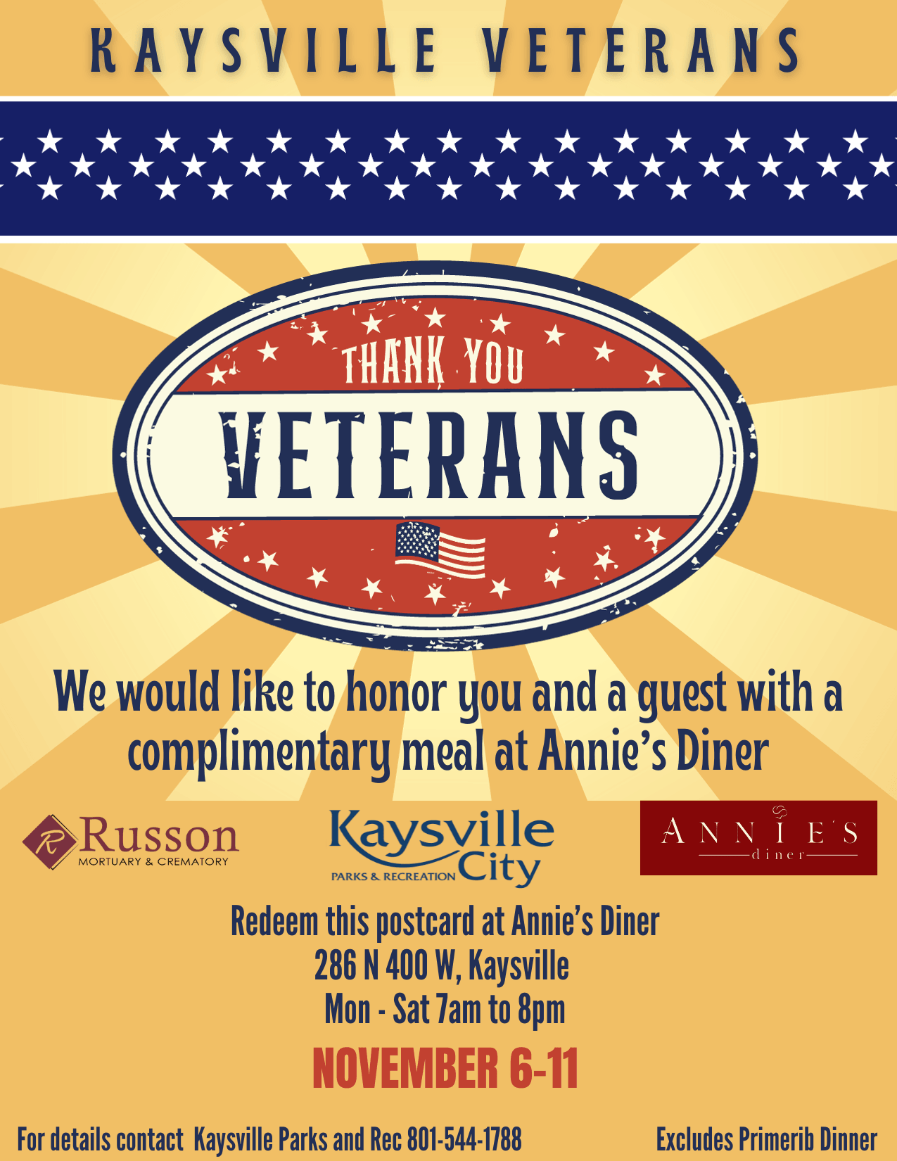 2023 Veterans Day Postcard