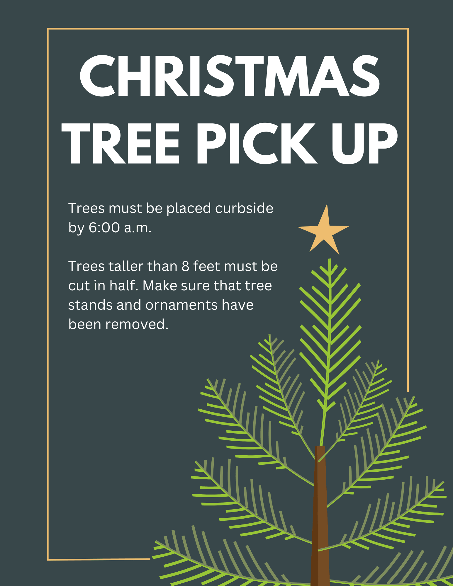 Christmas Tree Pick Up