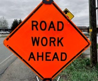 road work ahead