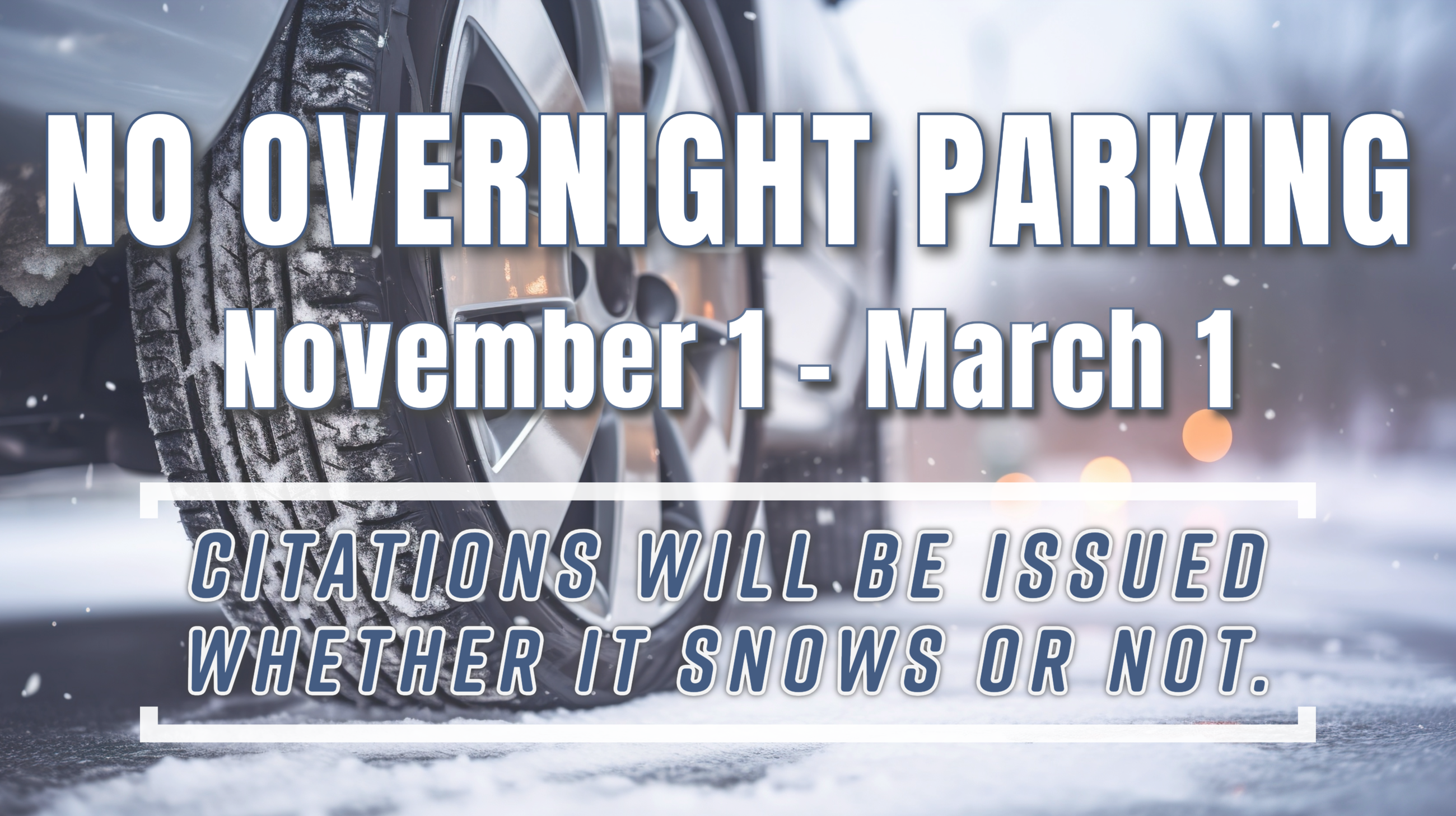 No overnight parking