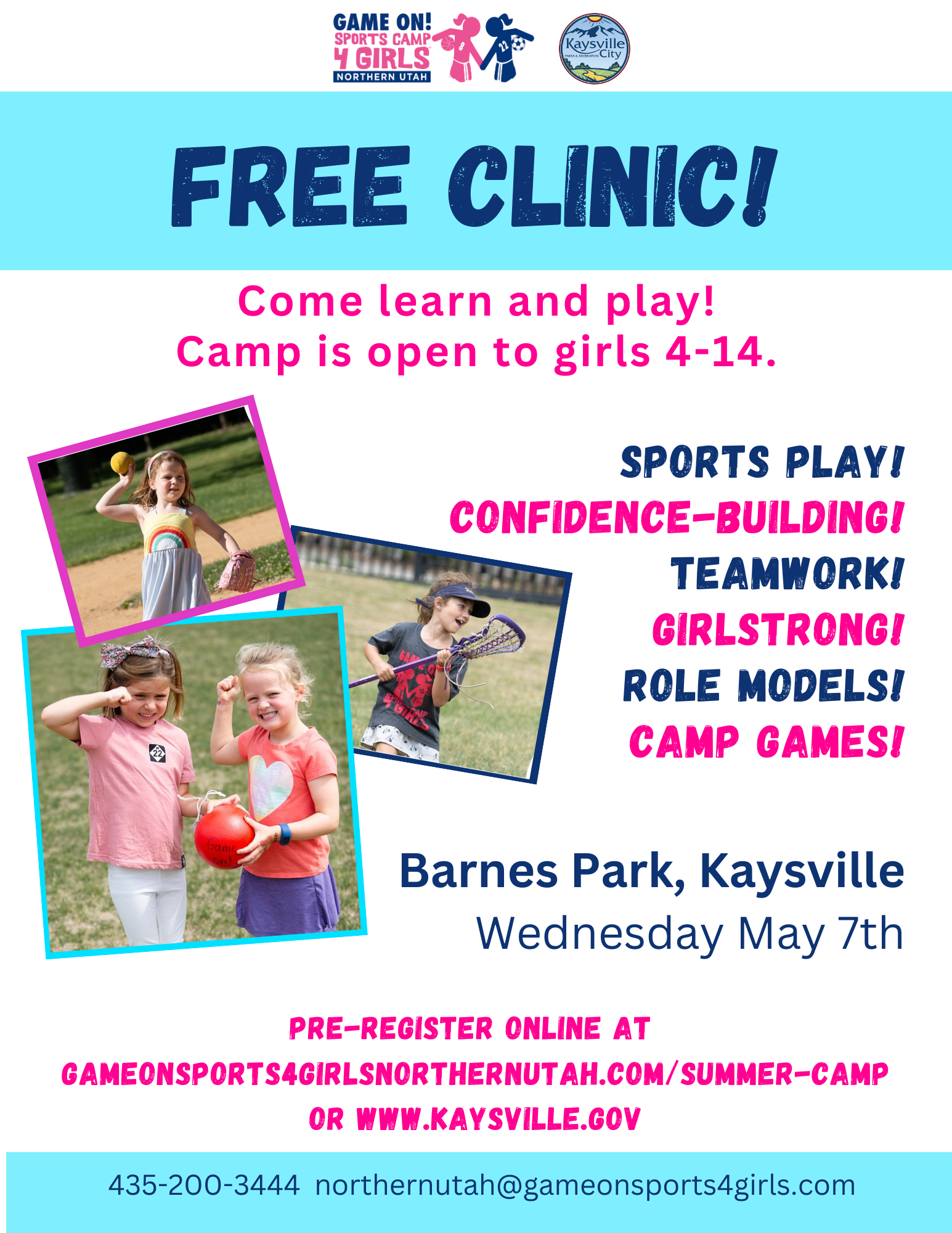 Kaysville Summer Camp 2025 Flyer