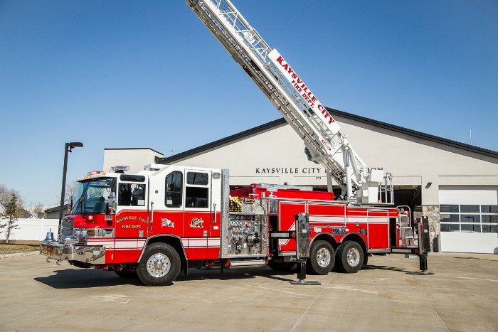 Truck 61 Ladder with extended ladder