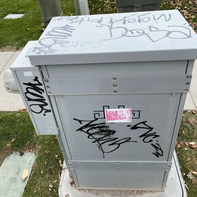 Graffiti along Rail Trail