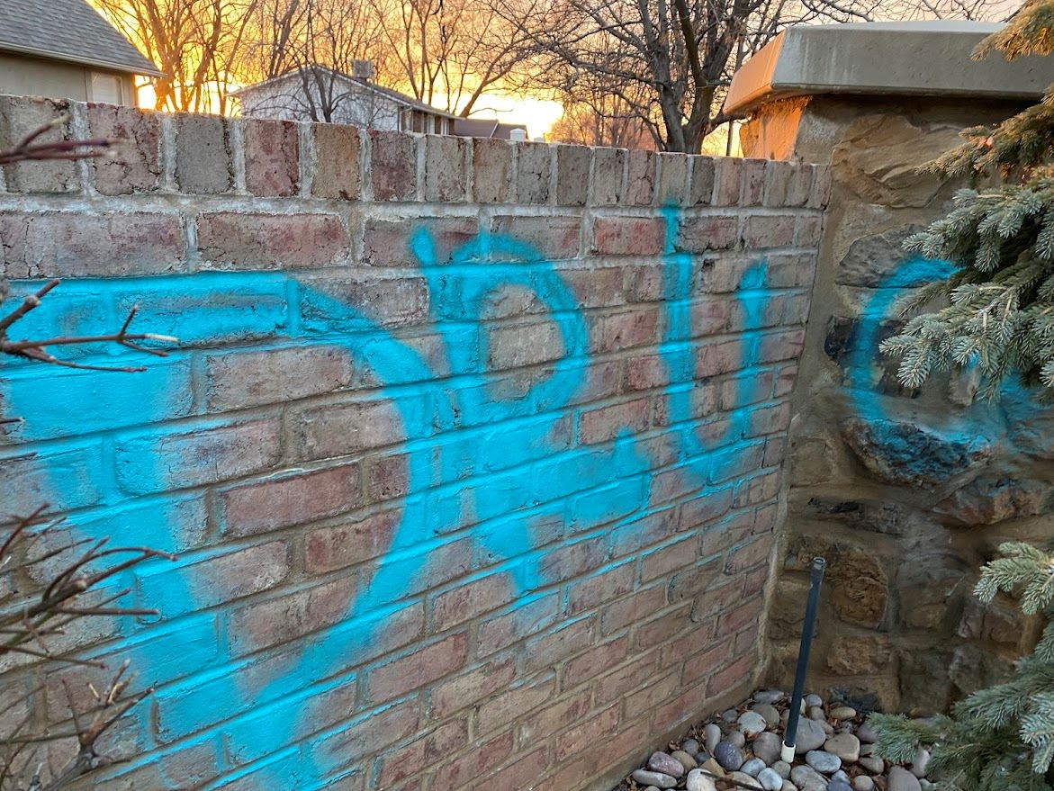 Graffiti along Rail Trail